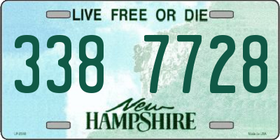 NH license plate 3387728