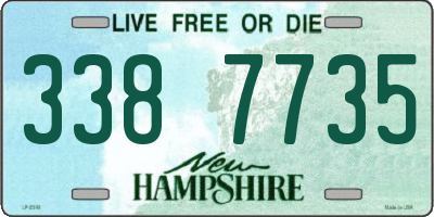 NH license plate 3387735