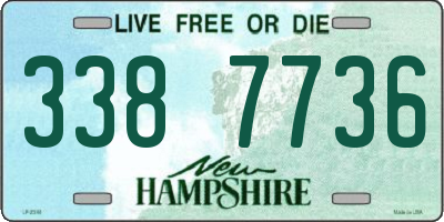 NH license plate 3387736