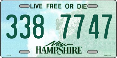 NH license plate 3387747