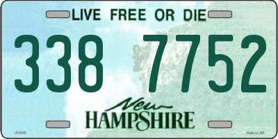NH license plate 3387752