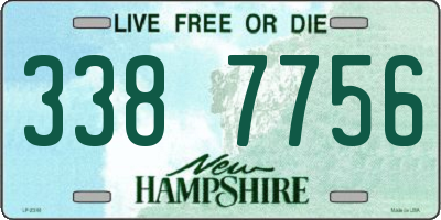 NH license plate 3387756