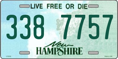 NH license plate 3387757