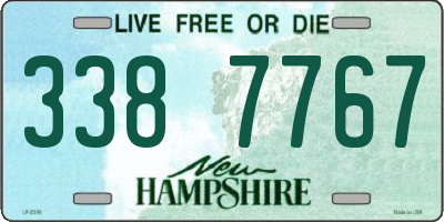NH license plate 3387767