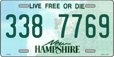 NH license plate 3387769