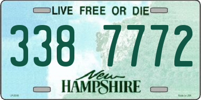 NH license plate 3387772