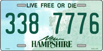 NH license plate 3387776