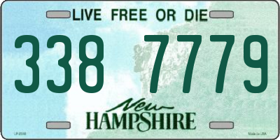 NH license plate 3387779
