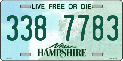 NH license plate 3387783
