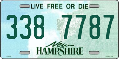 NH license plate 3387787