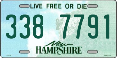 NH license plate 3387791