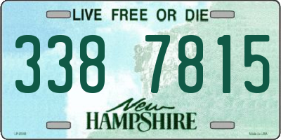 NH license plate 3387815