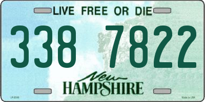 NH license plate 3387822