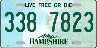 NH license plate 3387823