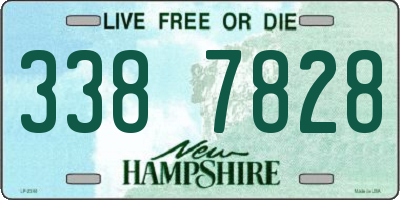 NH license plate 3387828
