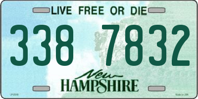 NH license plate 3387832
