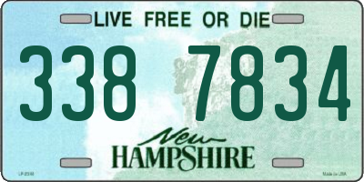 NH license plate 3387834
