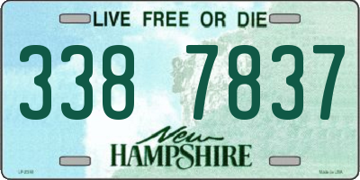 NH license plate 3387837
