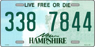 NH license plate 3387844