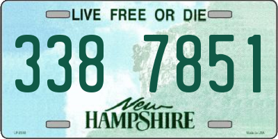 NH license plate 3387851