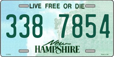 NH license plate 3387854