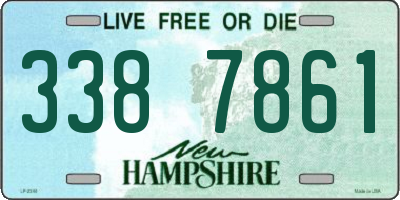 NH license plate 3387861