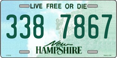 NH license plate 3387867