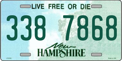 NH license plate 3387868