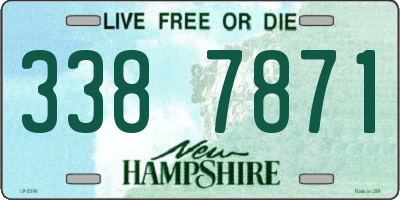 NH license plate 3387871