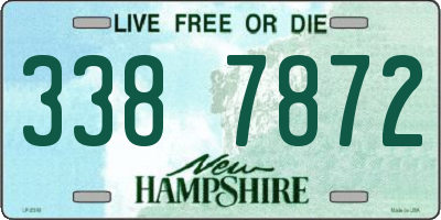 NH license plate 3387872