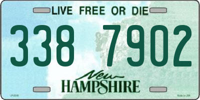 NH license plate 3387902