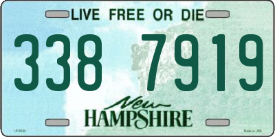 NH license plate 3387919