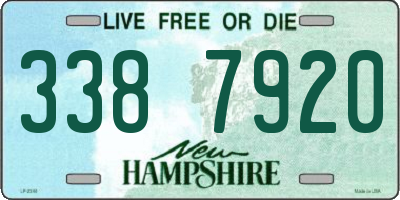 NH license plate 3387920