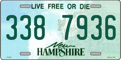 NH license plate 3387936
