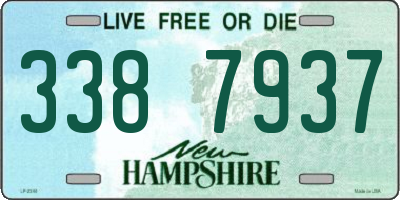 NH license plate 3387937