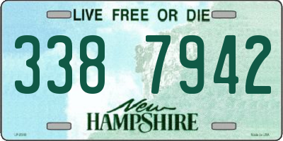 NH license plate 3387942