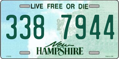 NH license plate 3387944