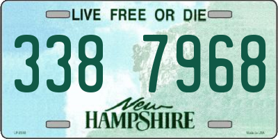 NH license plate 3387968