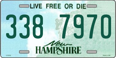 NH license plate 3387970