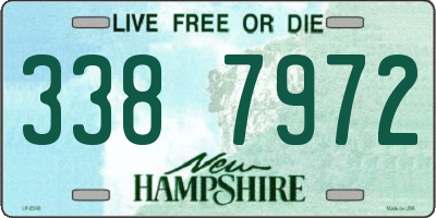 NH license plate 3387972