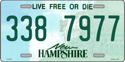 NH license plate 3387977