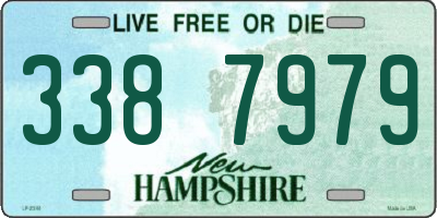 NH license plate 3387979