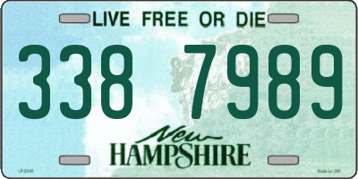 NH license plate 3387989