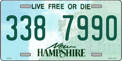 NH license plate 3387990