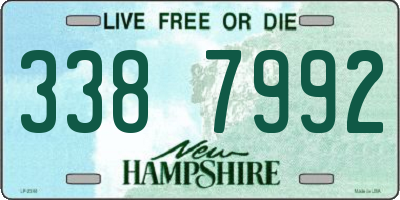 NH license plate 3387992