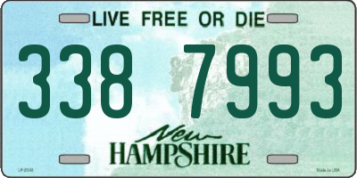 NH license plate 3387993