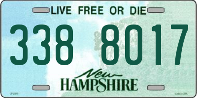 NH license plate 3388017