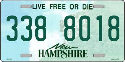 NH license plate 3388018