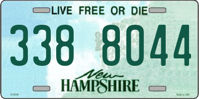 NH license plate 3388044