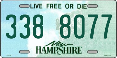 NH license plate 3388077